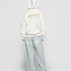 Alternative view of Áo Hoodie Hand Sketch Bear Kem