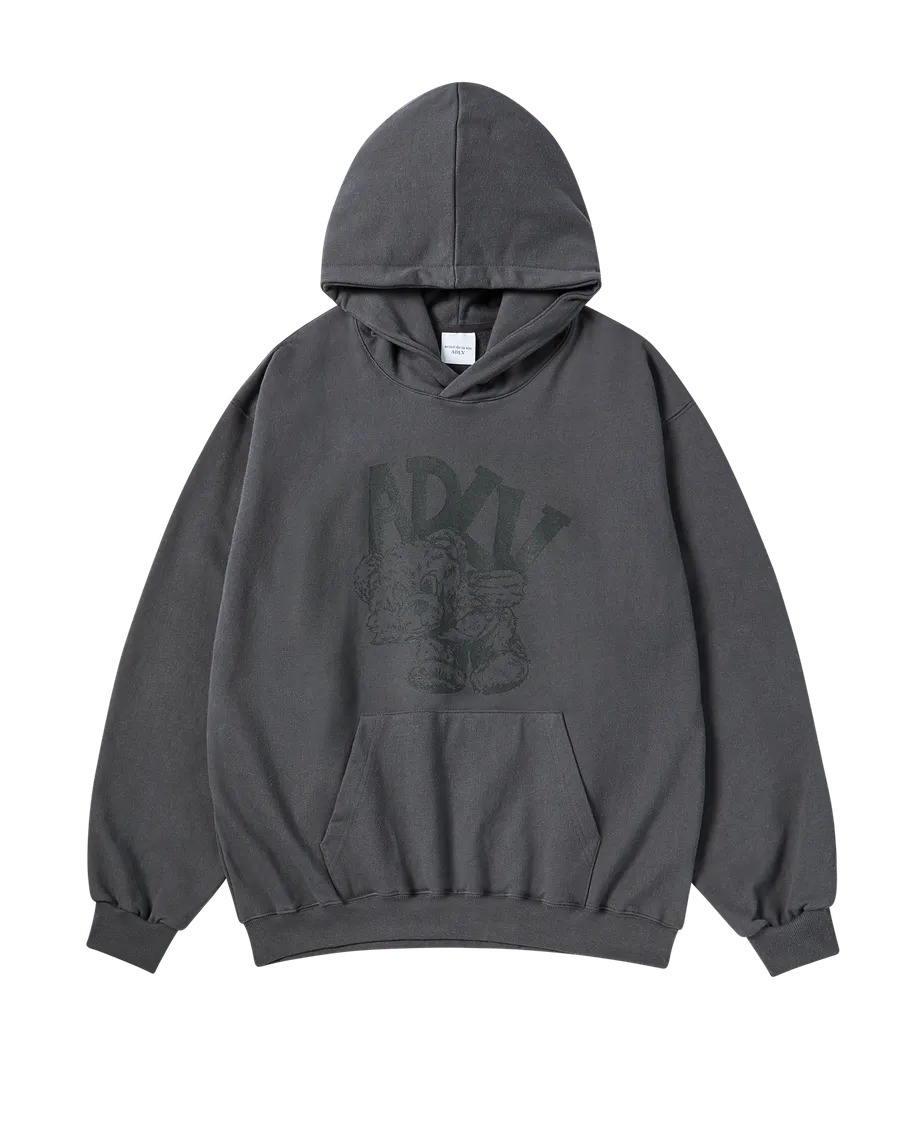 Áo Hoodie ADLV Piggyback Than chì