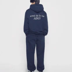 Alternative view of Áo Hoodie Basic Logo Napping Xanh navy