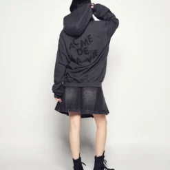 Alternative view of Áo Hoodie 3D Logo Than chì