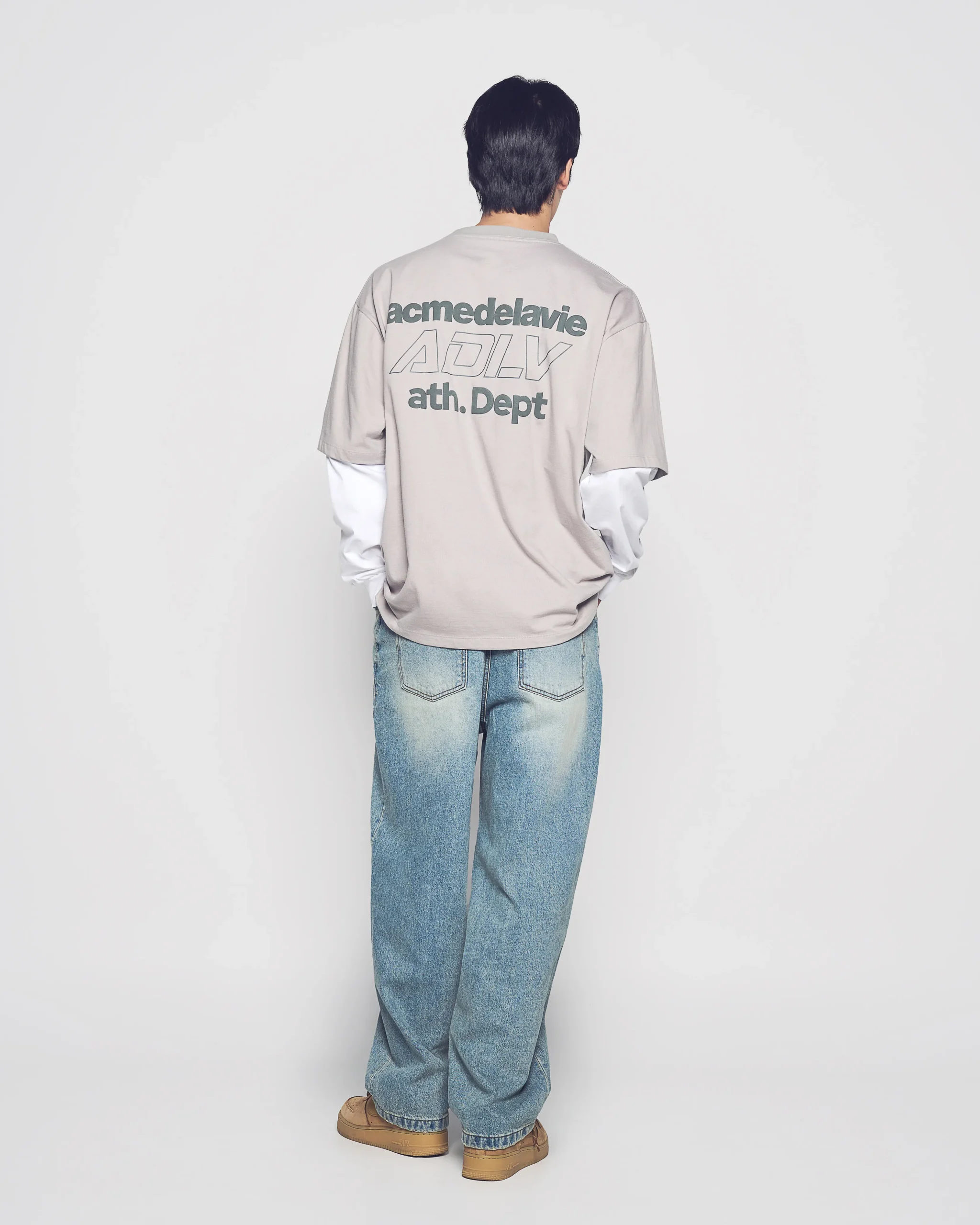 Áo Thun Dài Tay Double Layer ADLV Xám - Ảnh 2