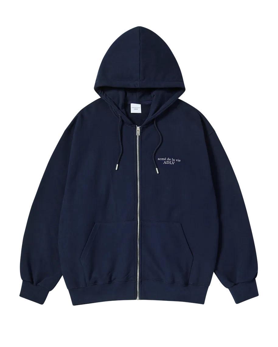 Áo Hoodie kéo khóa Basic Logo Napping Xanh navy