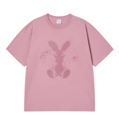 Áo Thun Solo Rabbit Alien Hồng nhạt