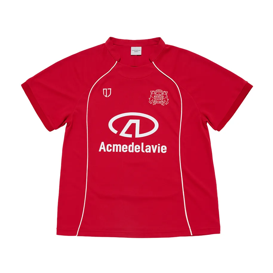 Áo Thun Coloring Piping Football Jersey Đỏ