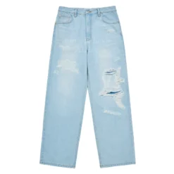Quần Denim Symbol Destroyed Washing Xanh Dương
