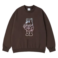 Áo Nỉ Ac Bear Gradation Nâu đậm