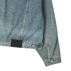Alternative view of Áo Khoác Denim Hoodie Oversize Trucker Xanh Da Trời